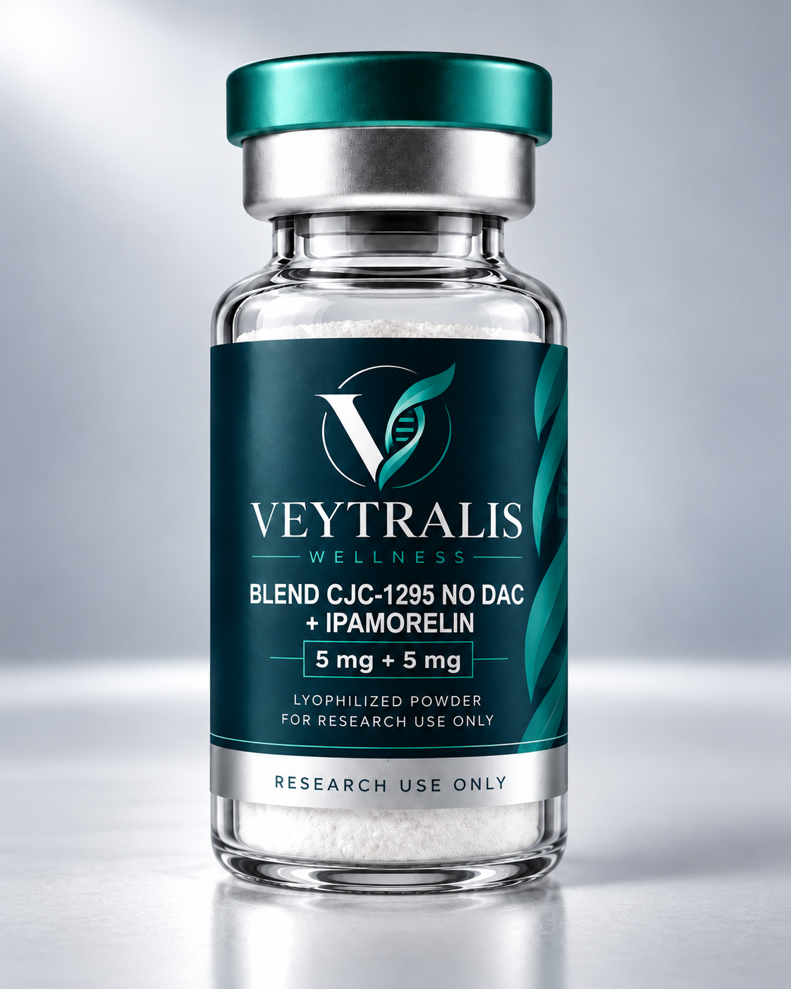 Blend CJC-1295 No DAC + Ipamorelin research vial