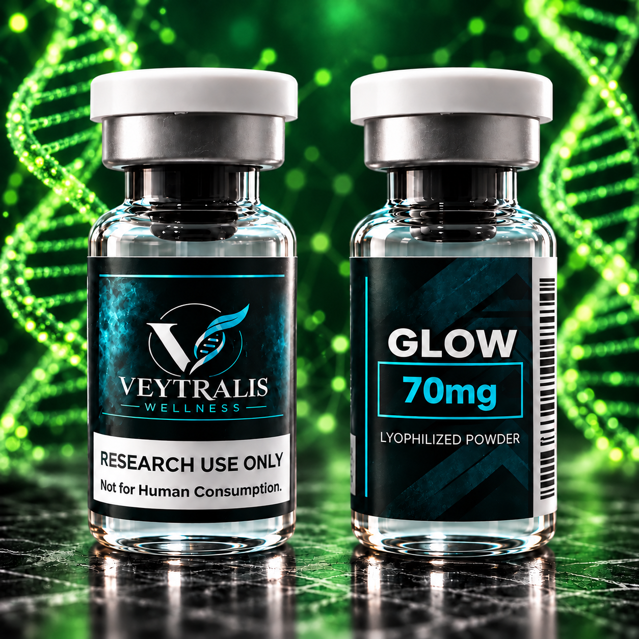 GLOW vial