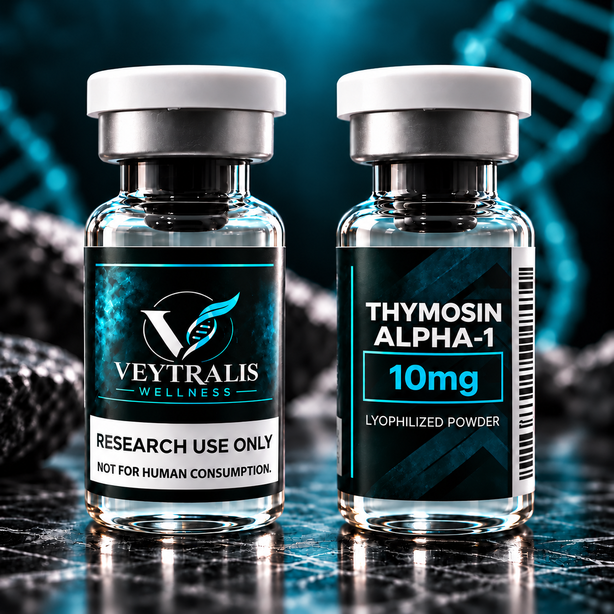 Thymosin Alpha-1 research vial, 10mg